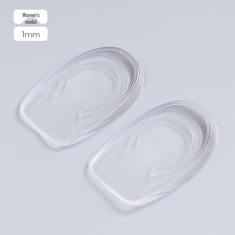 

Transparent Silicone Height-Increasing Insoles for Men & Women - Shock-Absorbing, Self-Adhesive Heel Pads