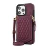 Stylish Crossbody Phone Case With Mirror Card Holder IPhone 15 S23 Ultra PU Leather Cover