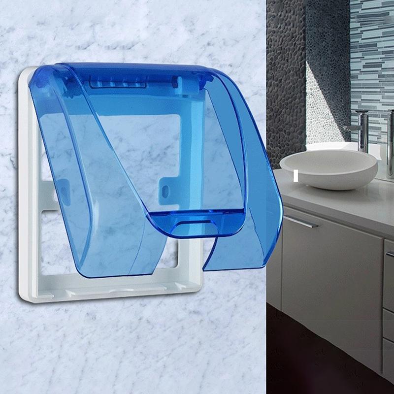 1Pc 86 Tipo de tomada externa à prova d'água Caixa de plugue elétrico Capa à prova de chuva para carregamento Pilha Soquete Interruptor Capa de proteção