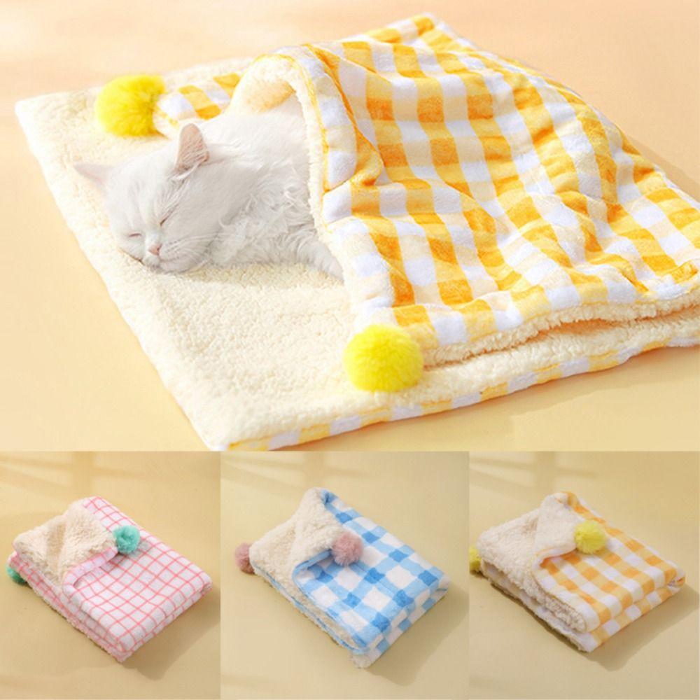 Weiche Haustierdecke Verdickte Haustierbettabdeckung Hundematratze Haustierbodenmatte Herbst