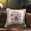 Pillowslip Embroidery Pattern Car Interior Ornaments Silk Satin Sofa Couch Cushion Cover