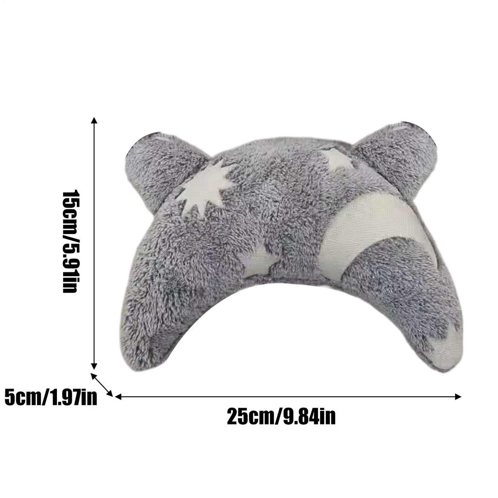 U Shaped Pet Pillow Furry Pet Calming Pillow Comfortable Dog Neck Pillow Glowing Washable Pet Calming Toy For Dog Cat