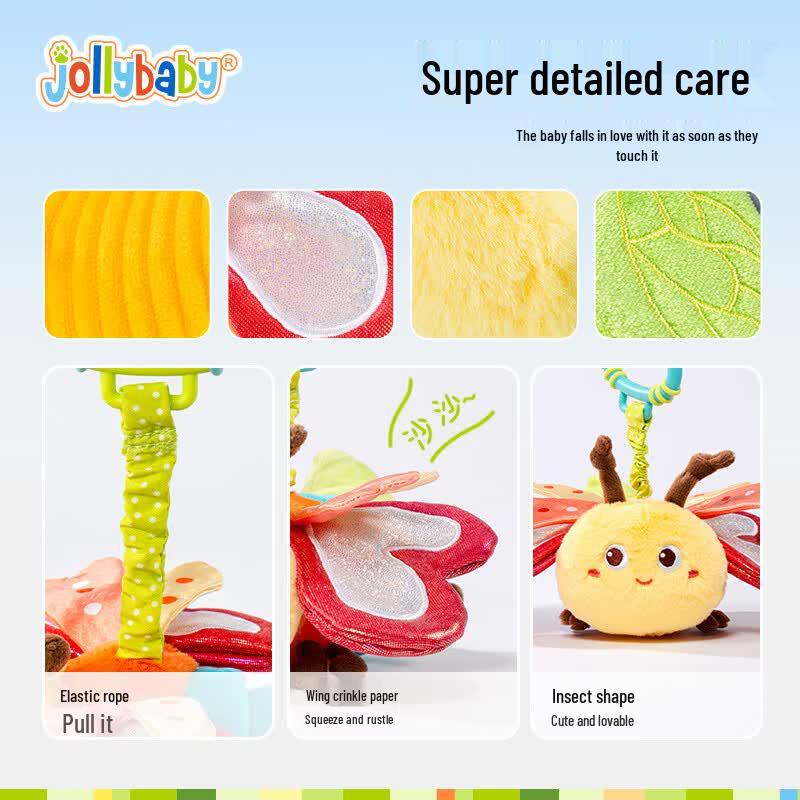 Jollybaby Flying Insect Plush Baby Soothing Stroller & Car Hanging Toy