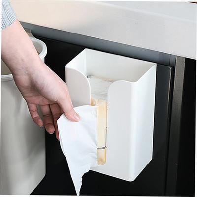 Paper Towel Dispenser Wall Mounted No Drilling Paper Towel Holder Dispenser Bathroom Toilet Tissue Dispenser Garbage