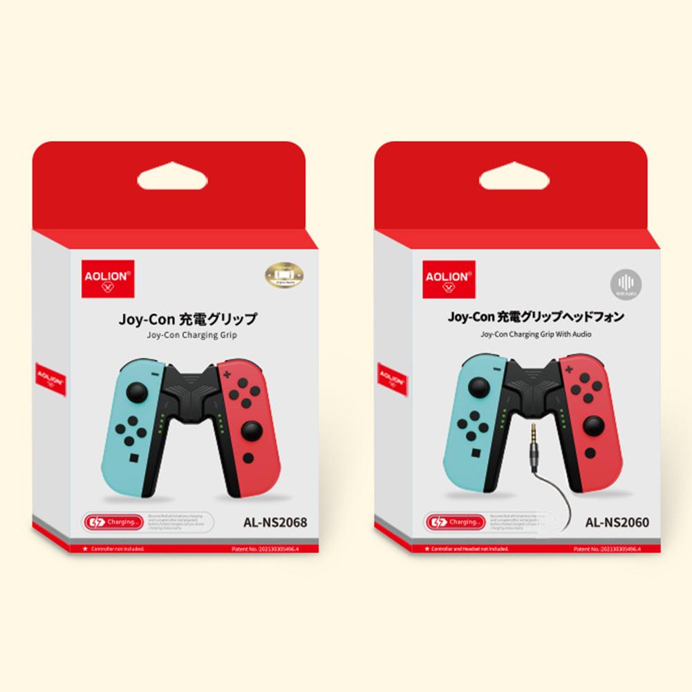 Mini Game Charging Dock Grip with Type-C Port USB C Charger Stand for Nintendo Switch Joy Con Joycon Handle Charger Controller