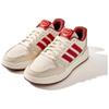 Adidas LITE BALLER Anti-Slip Wear-Resistant Low-Top Skateboard Shoes Unisex Beige Red Sneakers JS4357