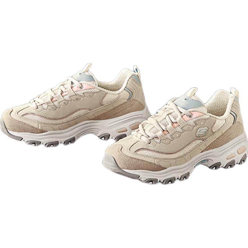 Skechers Women s D Lites Milk Tea Bear Panda Sneakers 149238 US 8.5