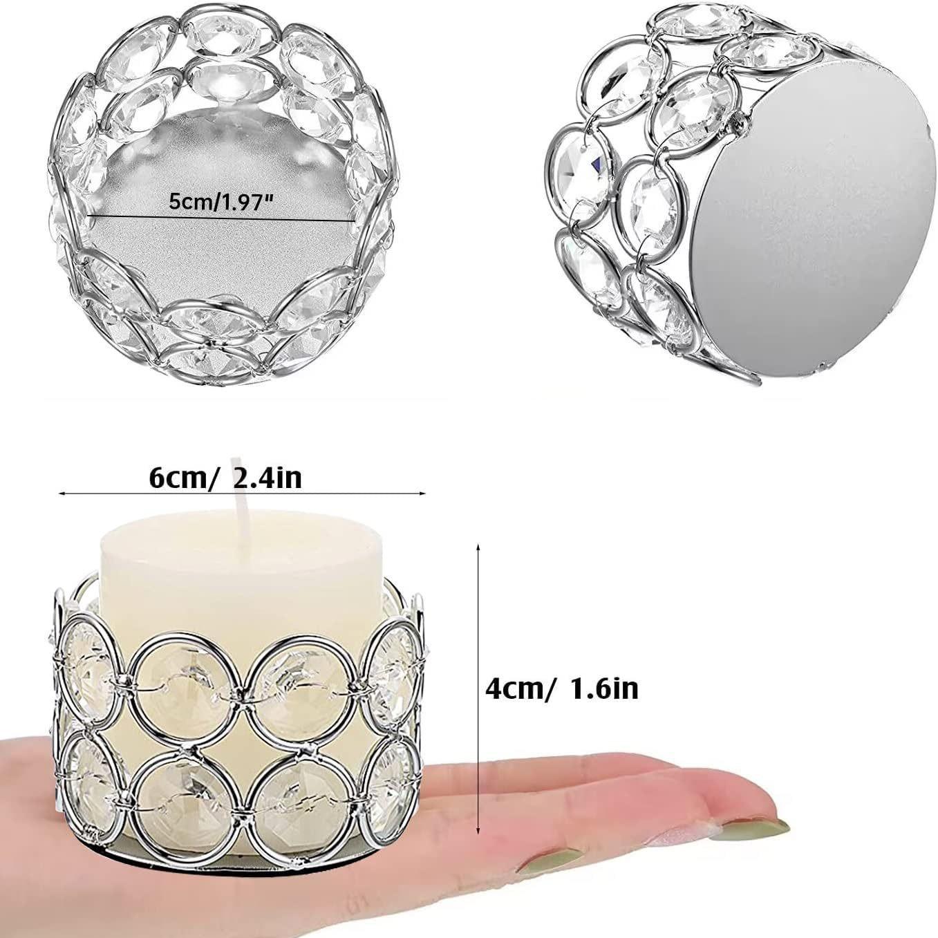 

Європейський кришталевий та залізний свічник для вечері при свічках