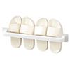 Bathroom Slipper Shelf Punch Free Wall Mount Shoes Hanger Rack Towel Storage Shelf Space Saving Shelves Bathroom Accessories