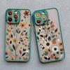 Winter Branches Leaves Flowers Phone Case For iPhone 16 15 14 Plus Pro Max 13 12 Mini 11 Pro Max X XS XR Shockproof Bumper Cover