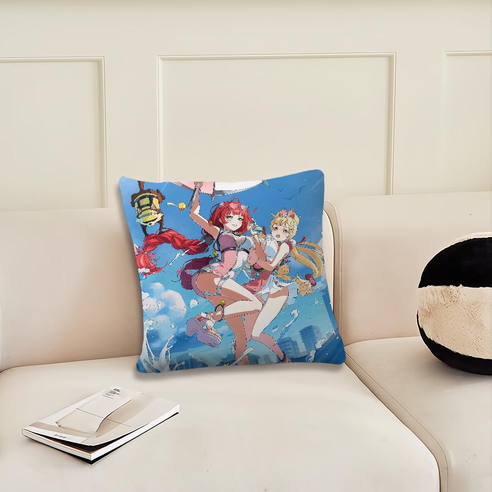 Game ZZZ Ukinami Yuzuha and Alice cushion cover Pillow Cover Decoration Room Home Sofa living Office Car Nordic Simplicity
