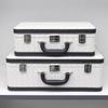 Leather Storage Box Luxury Bedroom Organizer Boxes Large Capacity Clothes Organizer Box Portable Handheld Suitcase Container