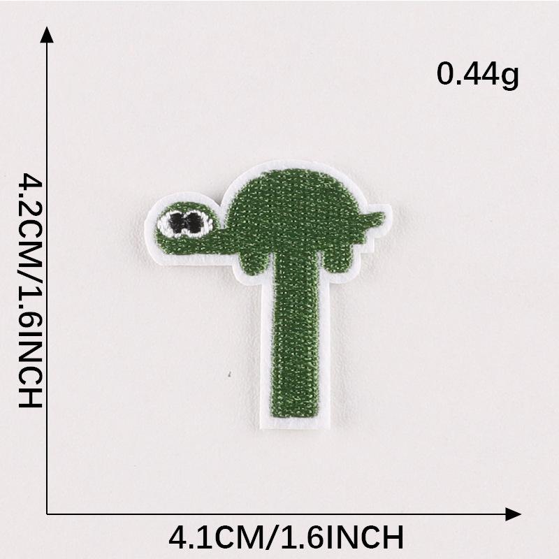 Duoku Embroidery Stickers 26 English Letters Pinyin Animal Adhesive Patch Stickers Clothing Accessories Hand Account Diy Cloth Stickers