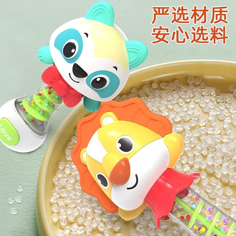 Cartoon Animal Rattle Stick Baby Grasp Press Sound Educational Toy