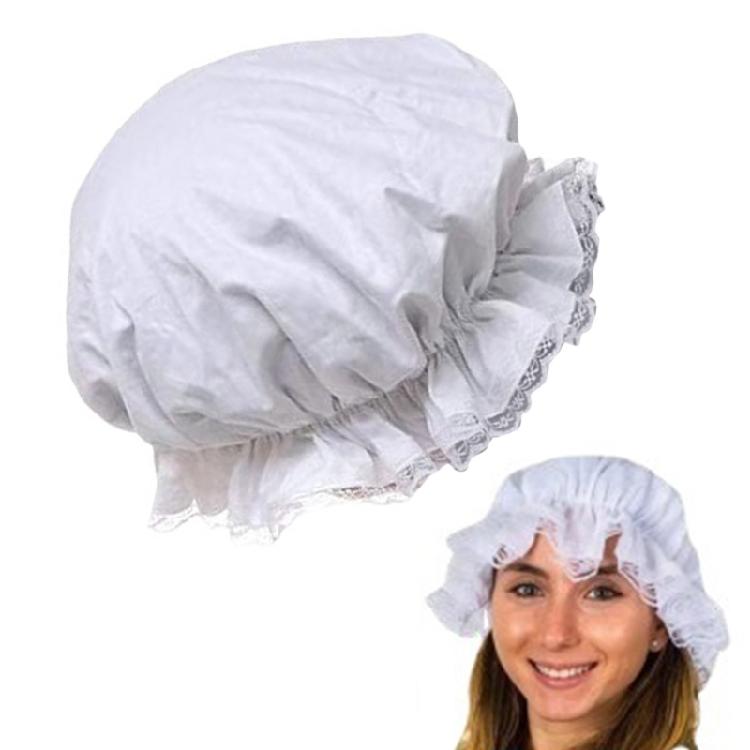 Women Lace Brim Caps Perfect for Theme Party Dress Maid Cosplay Props White Hat Nurse Headdress Maid Cosplay Props