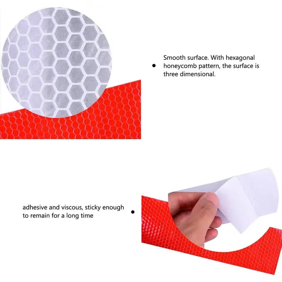 5cmX3m Car Reflective Tape Decor Decals Car Warning Safety Reflectante Tape Film Car Reflector Sticker Car Access Exterior