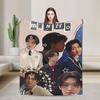 TV XO Kitty Kim Min Blanket Super Soft Graphic Plush Throw Blanket For Home Decor Travel Office Flannel Bedspread Bed Cover
