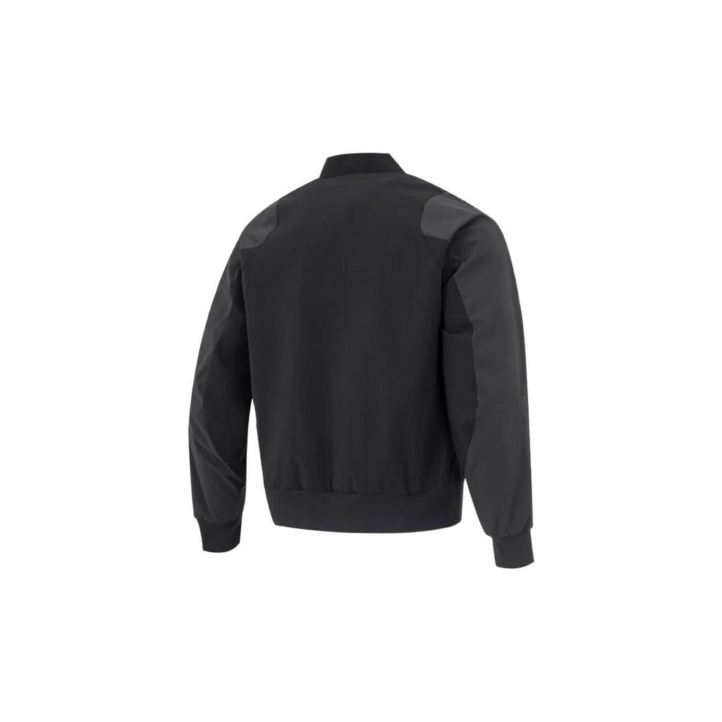 adidas Spliced Pocket Logo Print Sports Jacket Men Jackets Black HN9035