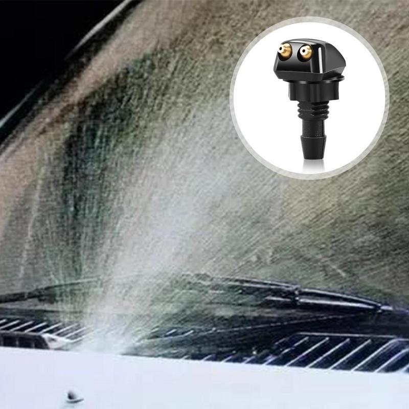 2 Pcs Windshield Washer Squirter Check Valve Car Windshield Spray Jet Kit Auto 360 Degree Adjustable Nozzles Vehicle Accessories