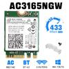 Wireless-AC 3165 3165NGW Network Card - NGFF Interface, Dual-Band WiFi Adapter for PC/Laptop