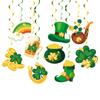 User Friendly Paper PVC Spirals Swirls Ornament for Patrick's Celebration No Tools Needed Versatile Decors