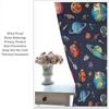 Kids Outer Space Curta, Universe Themed Earth Moon Rockets Stars Window Drapes, For Boys Girls Room Bedroom Living Room