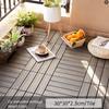 Interlock Wooden WPC Floor Hardwood Terrace Brick New Patio Deck Tiles  Landscaping