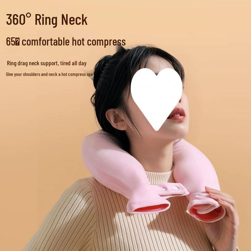 U-förmiger Heißwasserbeutel für die Halswirbelsäule - Explosionsgeschützt & Verdickt für Nacken- und Schultertherapie
