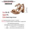 Mode Blockabsatz Sandalen Damen Sommer Schuhe Klassische Flip Flops Schwarz Beige Elegant Peep Toe Riemchen Partyschuhe Weibliche Marke