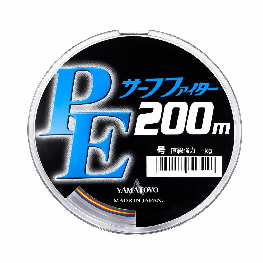 YAMATOYO Super Long Cast PE Line PE Surf Fighter 300m Colored Strength 4-Strand 4-Color (No Markings) 0.4 (Linear 3kg)