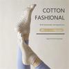 Spring and Summer Backless Yoga Socks Non-slip Five-finger Socks Solid Color Cotton Sports Pilates Deodorant with Ins Trendy Toe