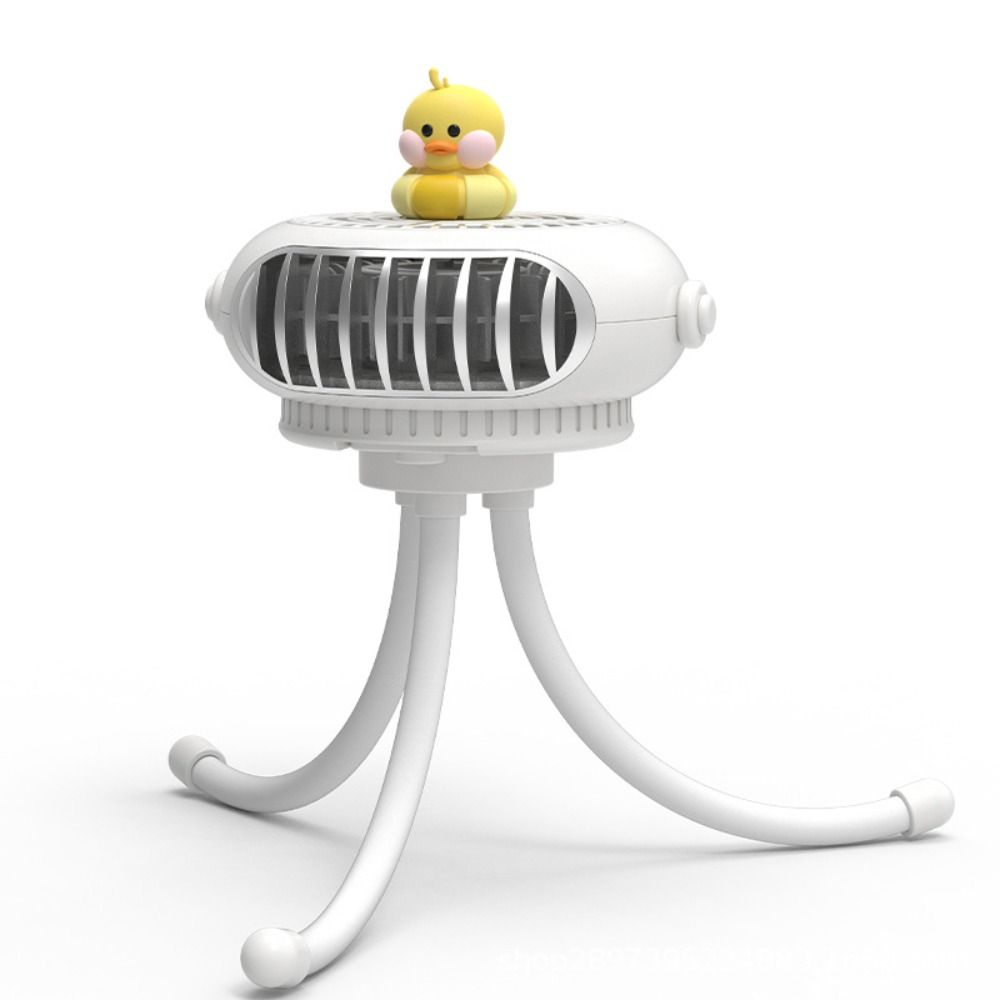 Night Light Fan Clip Electric Fan Octopus Stroller Fan Baby Stroller Winding Fan Hanging Neck Fan