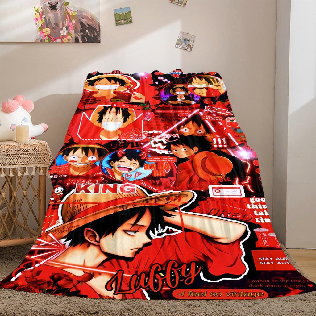 Luffy Luxury Flannel Lightweight Blanket Home Decor Sofa Bed Travel Cover Family Gift LXR140