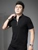 European Goods 2025 Summer New Men's Polo Shirt Fashion Brand Stand Collar Short sleeve T-shirt Solid Bottoming Shirt Men's Top
