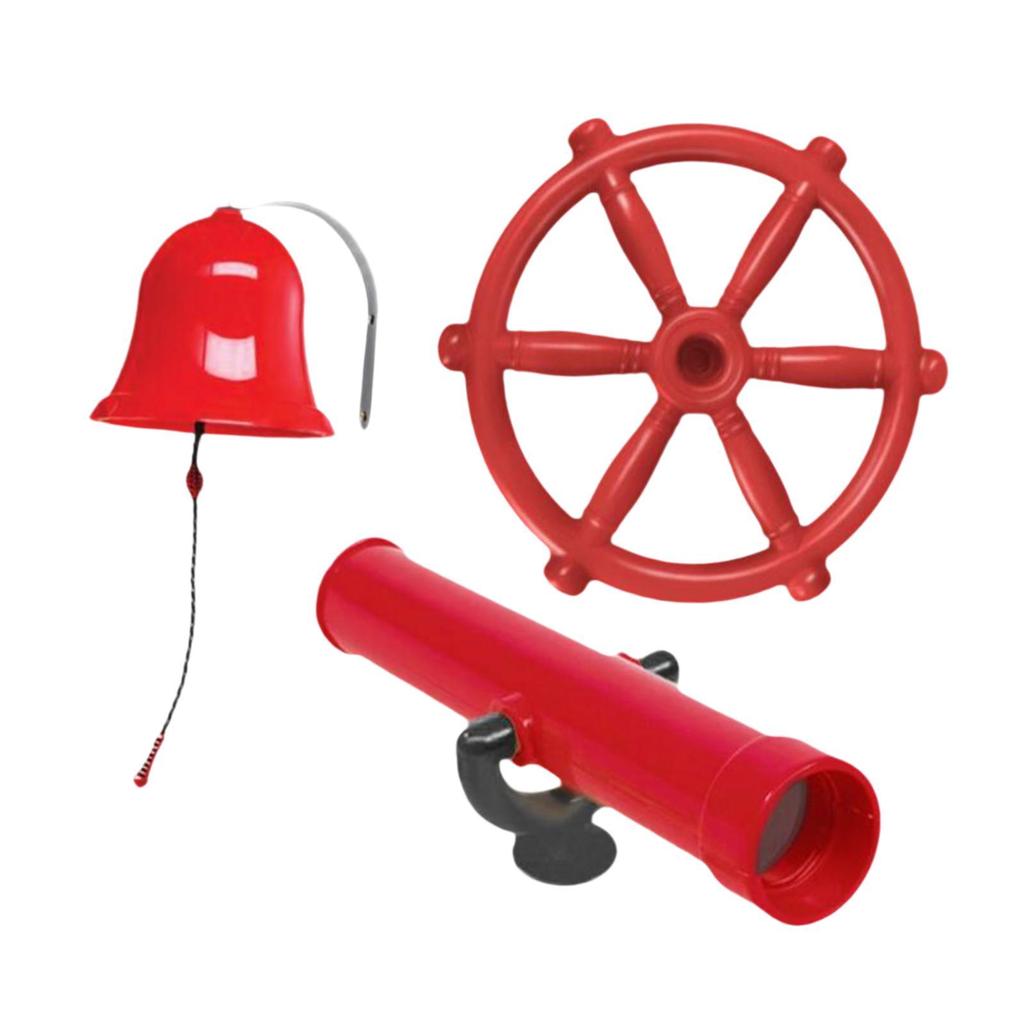 3 Piece Set of Outdoor Playground Accessories for Swingset