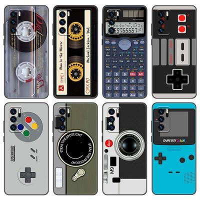 Vintage Tape Kamera Gameboy Motherboard Hülle für Huawei P50 P40 P30 P20 Pro P10 P9 P8 Lite 2017 P Smart ZS 2021 2020 Pro 2019