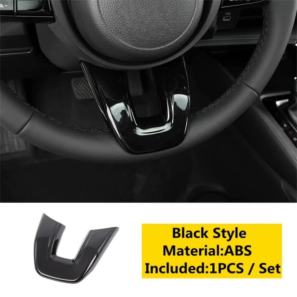 Couverture de volant inférieure pour Honda HR-V Vezel 2021-2024, aspect carbone ABS, noir piano, accessoires de voiture, moulures intérieures
