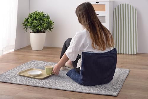 Azumaya-kk Kakkun Recliner, Navy, 38cm Wide X 38-45cm Deep X 36cm High, RKC-627NV