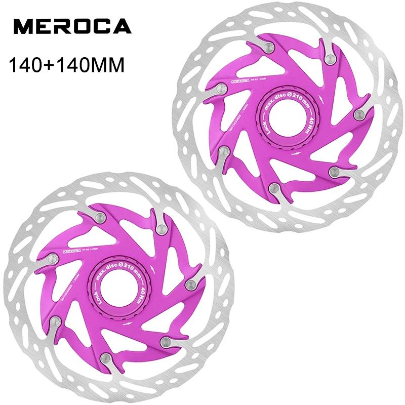 MEROCA XR Bicycle Brake Rotor 140MM 160MM Bike Centerlock Rotor Heat Dissipation Floating Rotors Cycling Parts