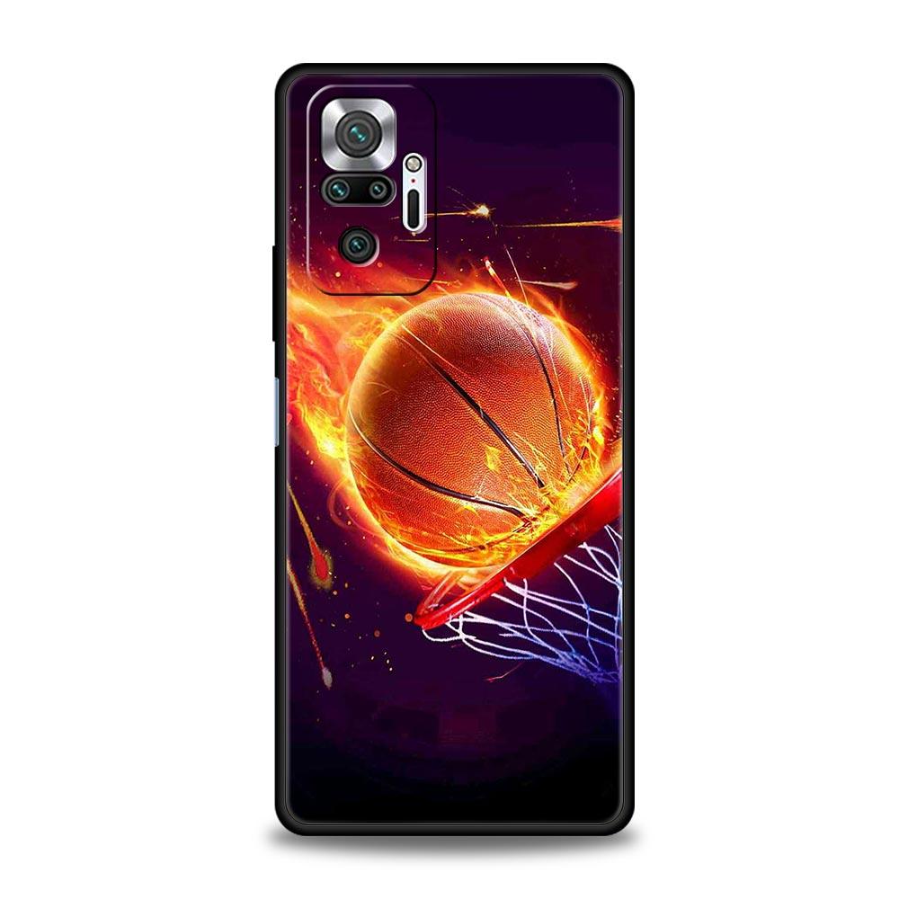 Basketball Basket Number Phone Case For Xiaomi Redmi Note 12 11 10 Pro Plus 10S 9S 9 9T 8T 9C 9A 8 7 K40 Gaming Soft Cover