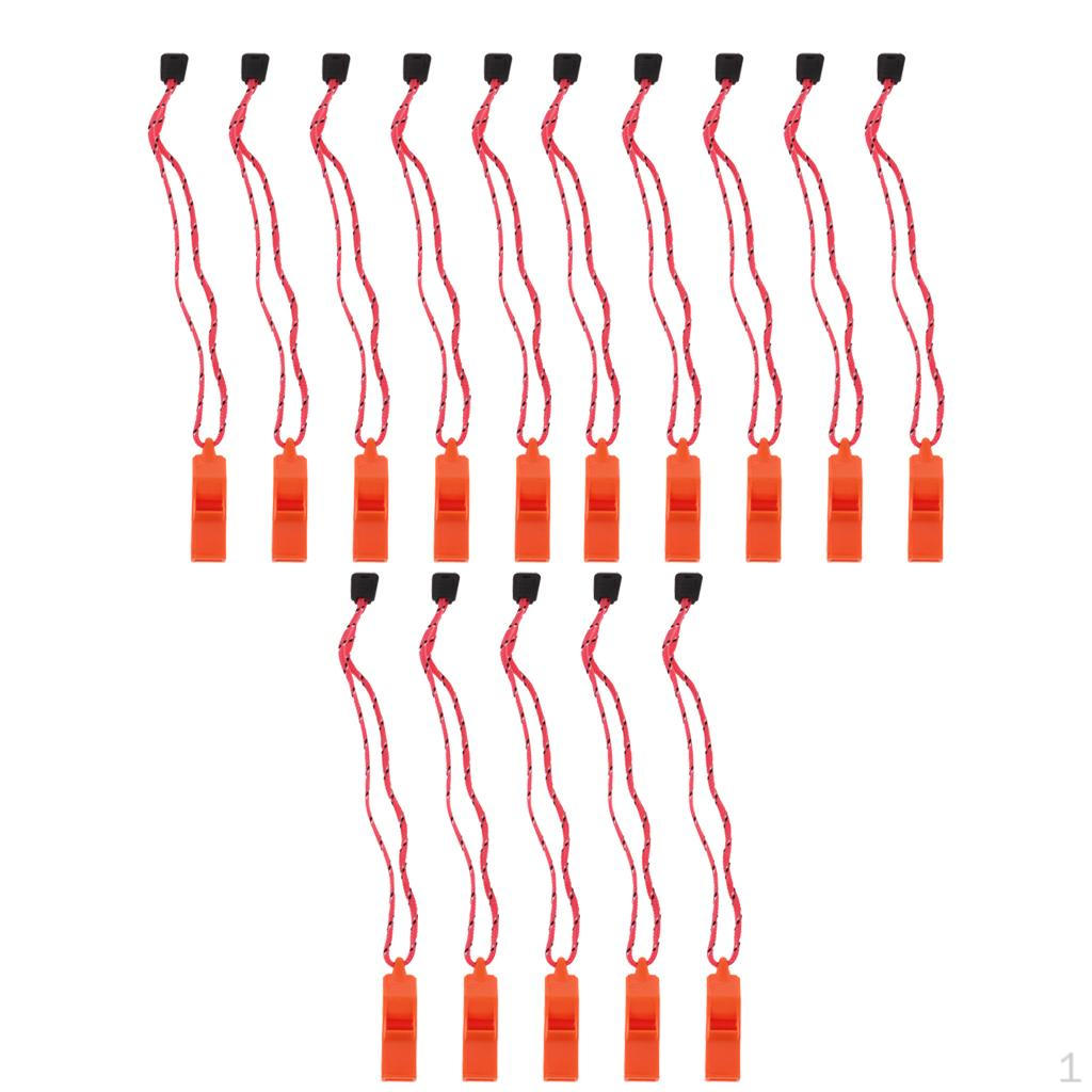 

15 шт. сигнал безопасности со шнурком для выживания, катания на лодках, кемпинга, пешего туризма, охоты, чрезвычайной ситуации