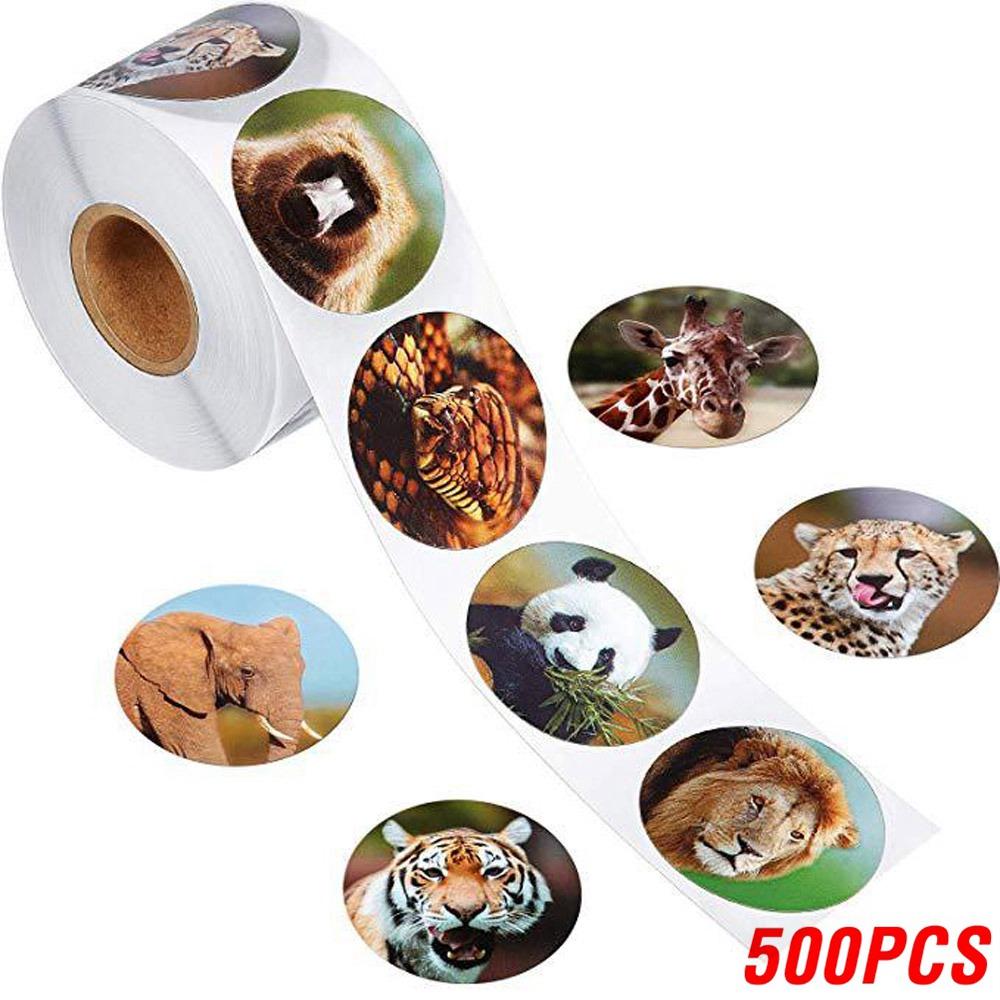 100-500pcs Encouragement Sticker Reward Stickers Roll For Kids Motivational Stickers With Cute Animals For Students Teachers