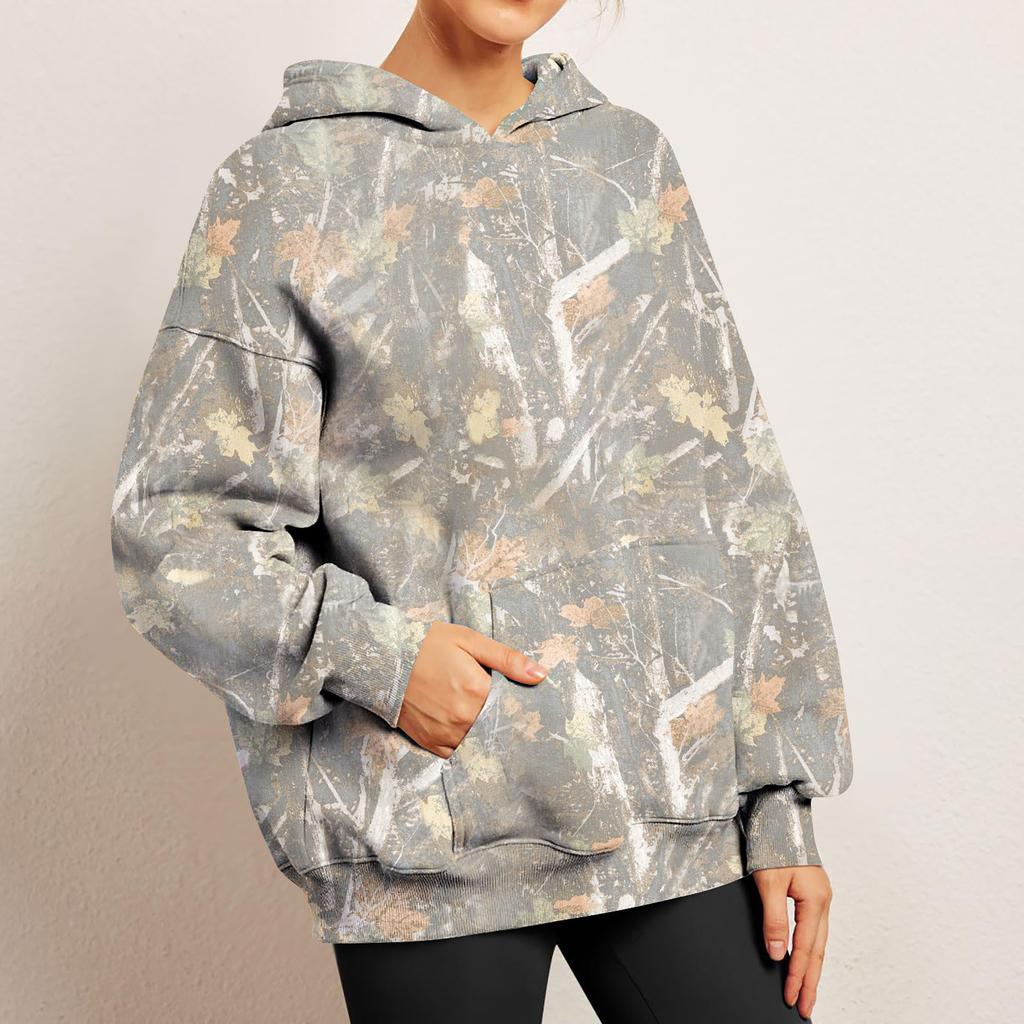 Women's Fashion Daily Versatile Casual V-Neck Long Sleeve Printed Top