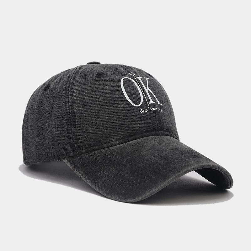 Spring New Letter Print Baseball Cap Men's Casual Versatile Cap Women's Trendy Personality Fashion Outdoor Sun Hat
