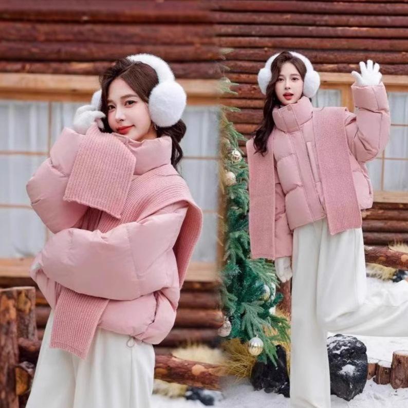 Winter new women's fashion foreign style down cotton clothes small design cotton clothes jacket trendy