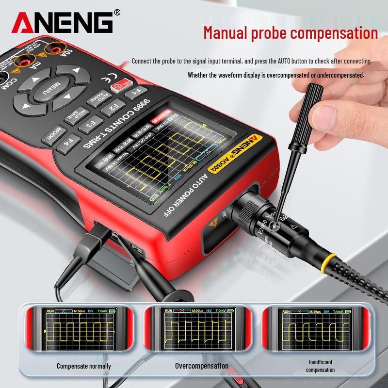 ANENG AOS02 Handheld Smart Digital Oscilloscope & Multimeter with Anti-Burn Protection and High-Precision Multifunctional Color Screen