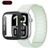 Silicone Strap+Case For Apple Watch Ultra 3/2/1 49mm 11 10 46mm 42mm Magnetic Band iWatch 9 8 7 45mm 41mm 6 5 SE 44mm/40mm Cover