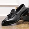 Mens Dress Shoe Male Loafers Business Wedding Shoe Men Black Elegant Classic Man Formal Leather Social Men's Loafers
