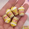 10Pcs 3D Resin Popcorn Bucket Charms Pendants For Jewelry Making Diy Handmade Bracelet Necklace Earrings Key Chain Accessories