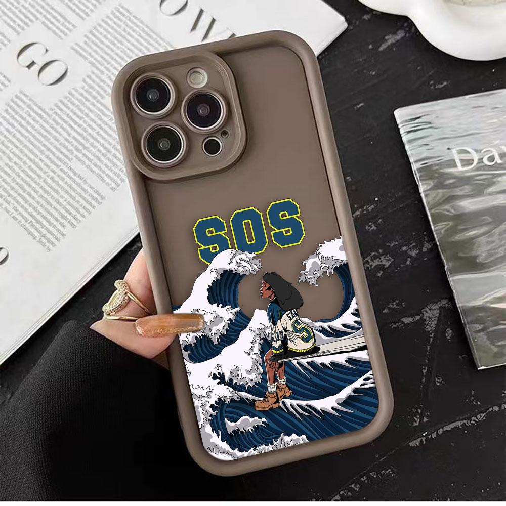 Singer SOS S-SZA Phone Case For iPhone Apple 17 AIR 16 16E 11 12 13 14 15 XR Plus Pro Max DIY Case TPU Shockproof Cover Capa